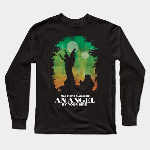 May there always be an Angel by your side Long Sleeve T-Shirt by KewaleeTee